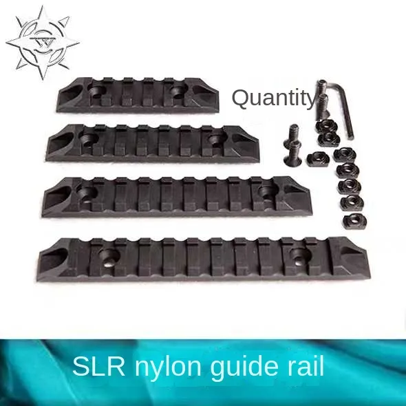 Rail métallique universel en arête de poisson, système M de 20mm, carte tactique en Nylon, frappe de précision SLR, ensemble de rails en Nylon