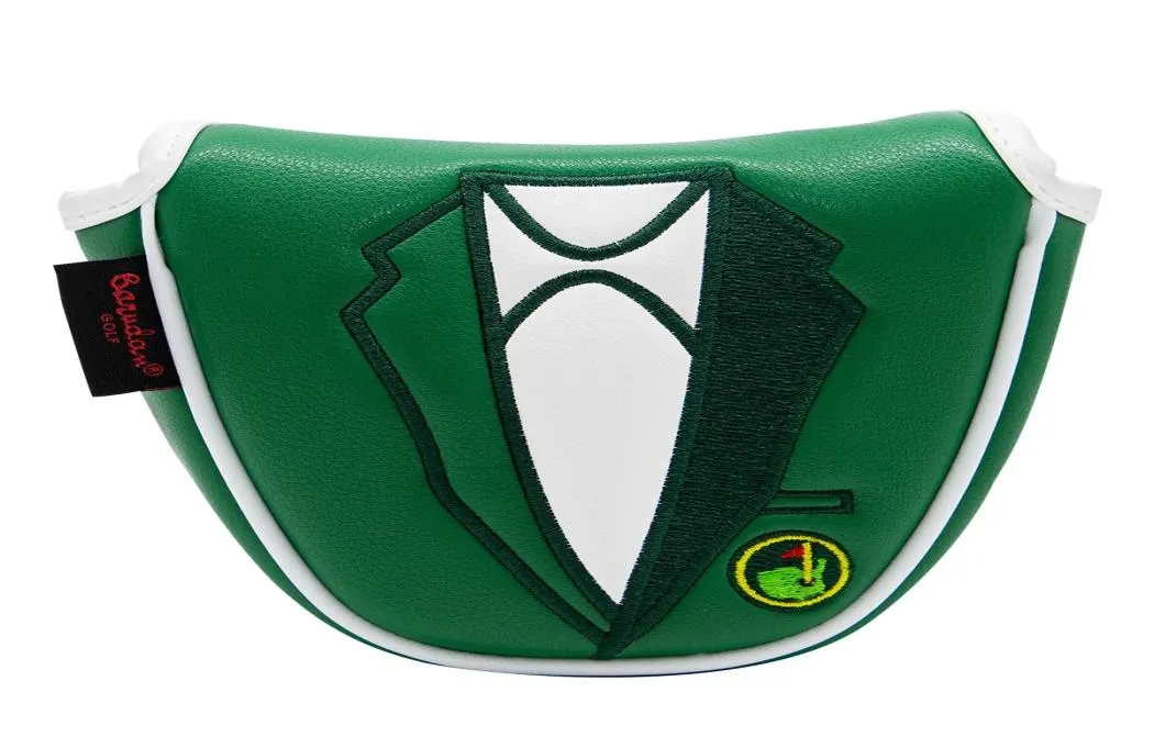 Cubierta de Putter de chaqueta verde a prueba de manchas de agua, fundas de cabeza para Club de Golf, mazo de cuero PU, accesorios magnéticos 4269001