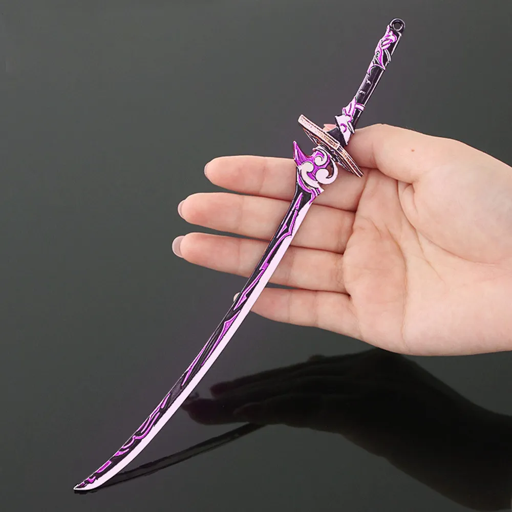 22 cm Game Perifer Cartoon Knife Model Impact Anime Figure Merch Eloy Models No Tanke On A Knife Shogun Keychain Kid Toys S2070