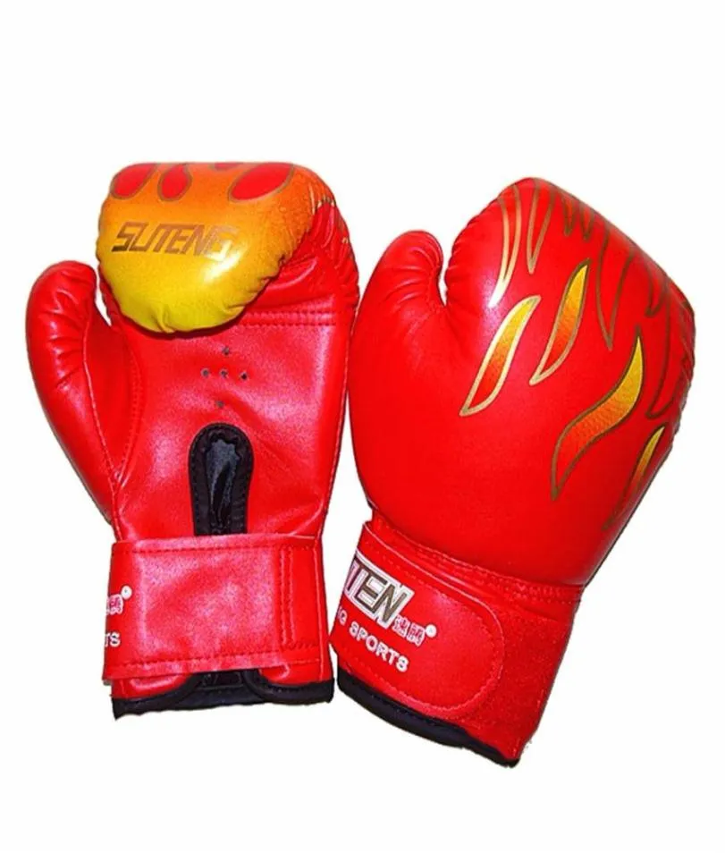 新しい1PAIR CHILDRE BOXING GLOVOVES MMA KARATE GUANTES DE BOXEO KICK BOXING LUVA DE BOXEボクシング機器JUMELLE BOY 3 12YEARS229Y3787816