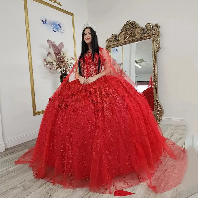 2021 Gothic Red Ball Gown Wedding Dresses Gold Lace Bridal Dress Lace Up  Sexy Crystal vestidos de casamento - AliExpress