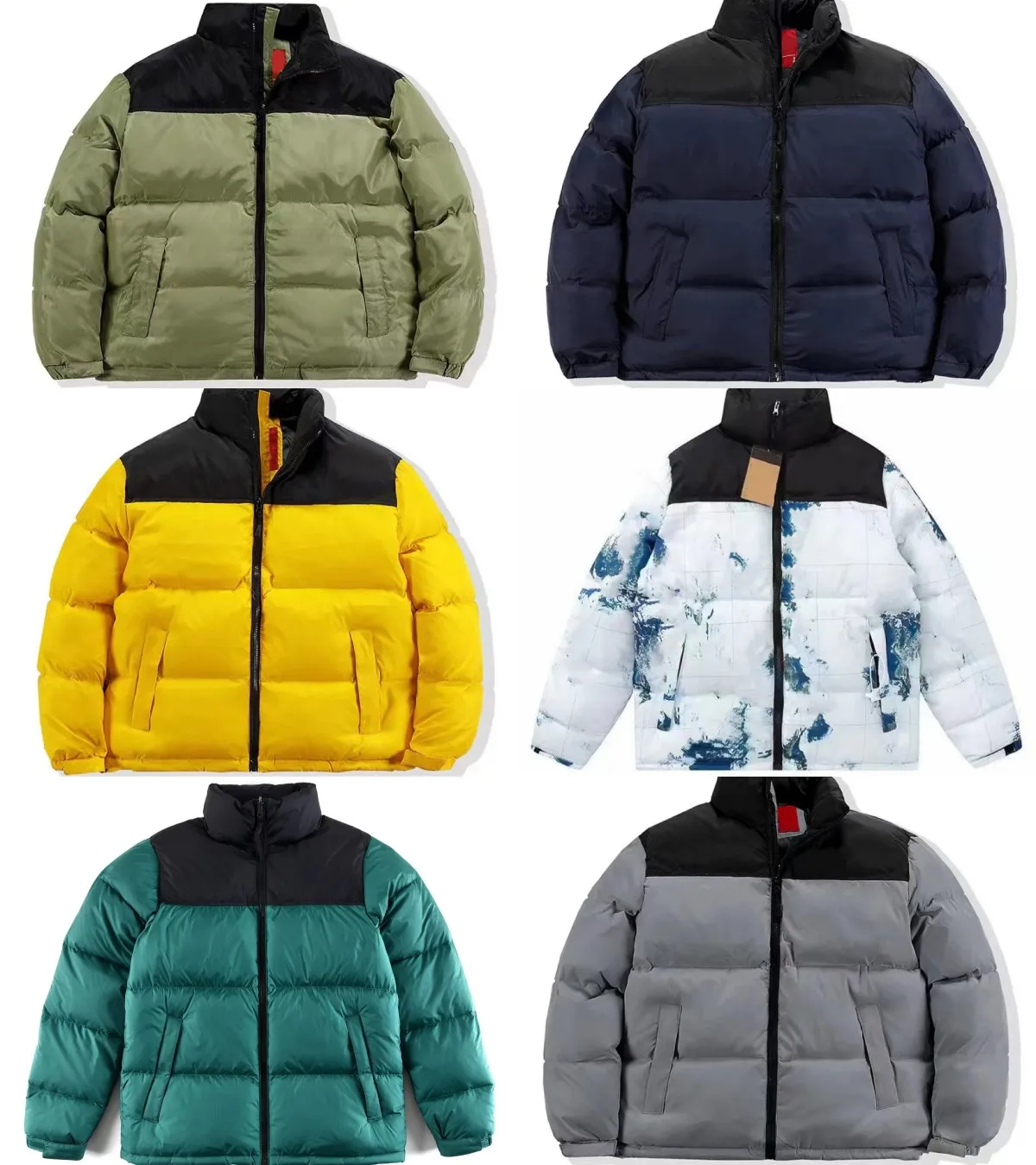 jaqueta puffer mulheres casacos designer mulheres homens casaco puffer contraste cor patchwork juventude à prova d'água 1996 ao ar livre quente e elegante jaqueta pão jaqueta