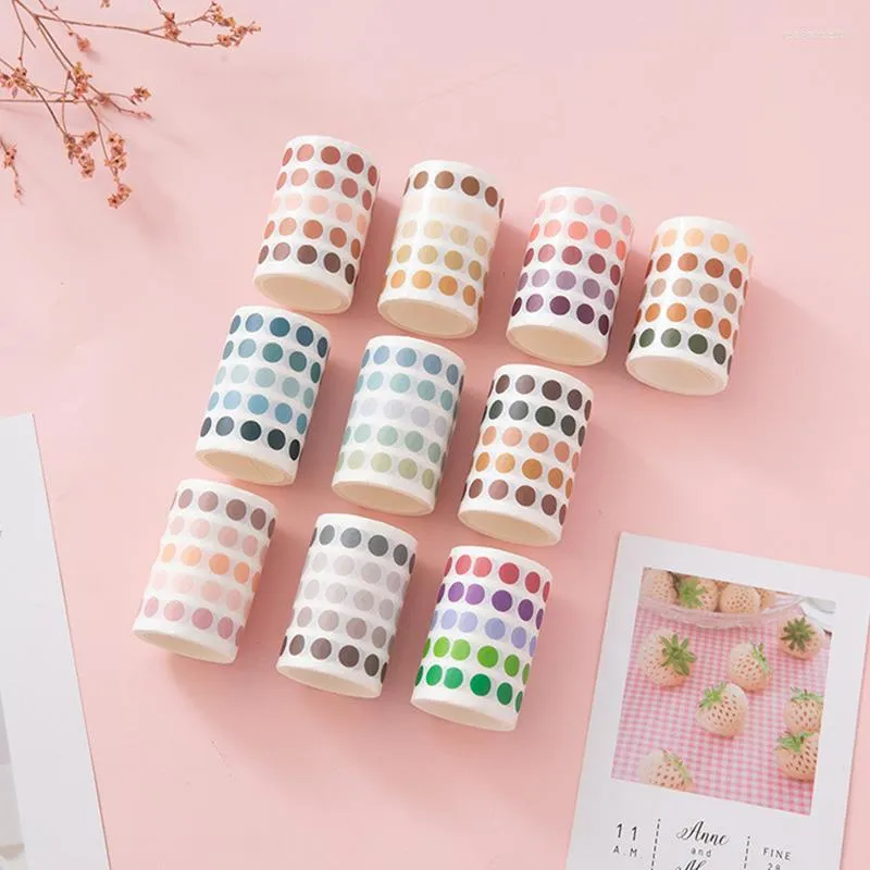 Opakowanie podarunkowe 60 mm 3M Kolor kropki Tape okrągłe naklejki dziennik dekoracje scrapbooking etykieta DIY Planner Wodoodporne