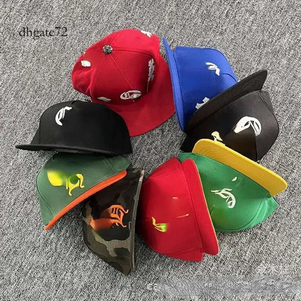 dhgate chrome hats Ch Designer Letters Print Fashion Street Hiphop Baseballmütze Farbiges Kreuz Lässige Schiebermütze