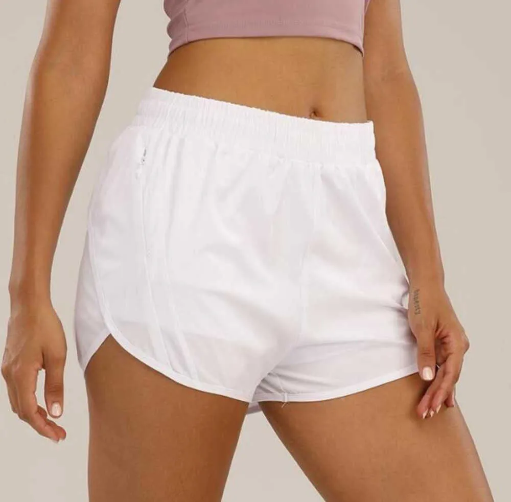 lululemens LU-0160 Marke Damen Yoga Outfits Hohe Taille Shorts Übung Kurze Hosen Fitness Trägt Mädchen Laufen Elastischer Erwachsener