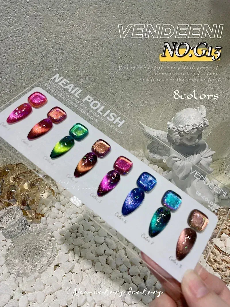 Pyramid 9D Cat Eye Chameleon Gel Collection, Sample Tips Pyramid 9D Cat Eye Chameleon Gel Collection, Sample Tips
