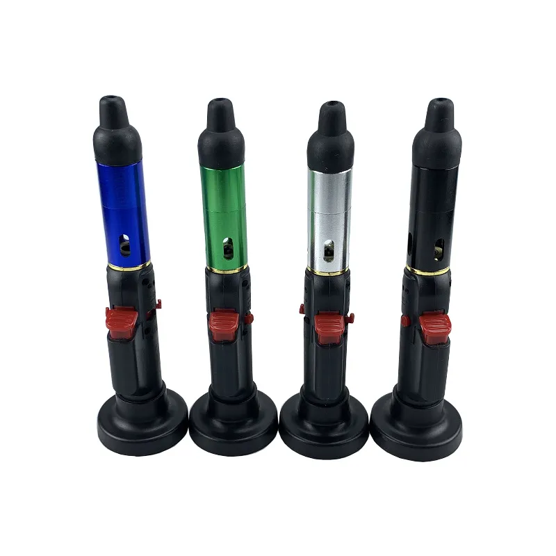 Fare clic su N Butano Torcia Vaporizzatore Accendino Sneak A Metallo Fumare Tubi erbe secche Bruciatore di incenso a fiamma antivento i