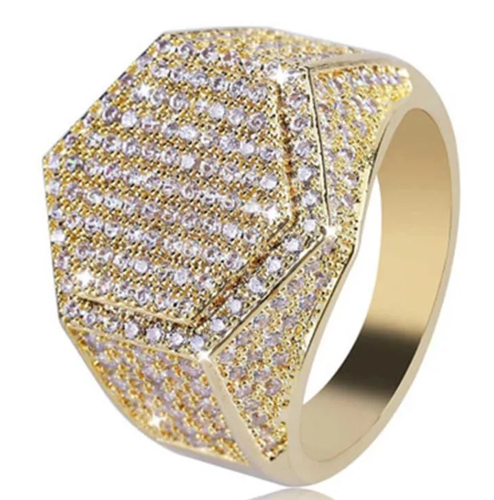 European and American Men's Ring Diamond Ring Exquisite Versatile Couple Rings Top Quality