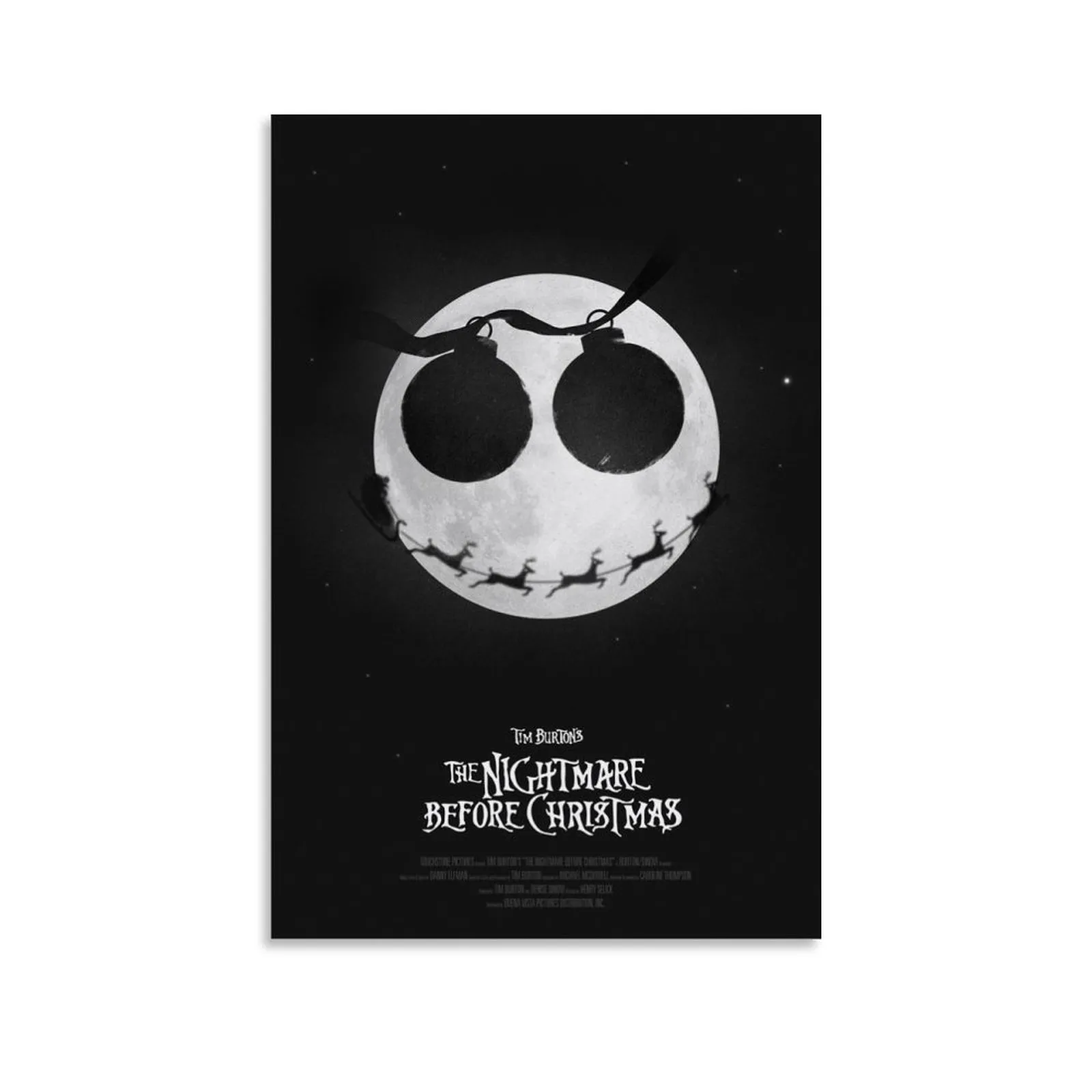 Panel Hanging Posters Vertical The Night Of Christmas Moon Phase Wall