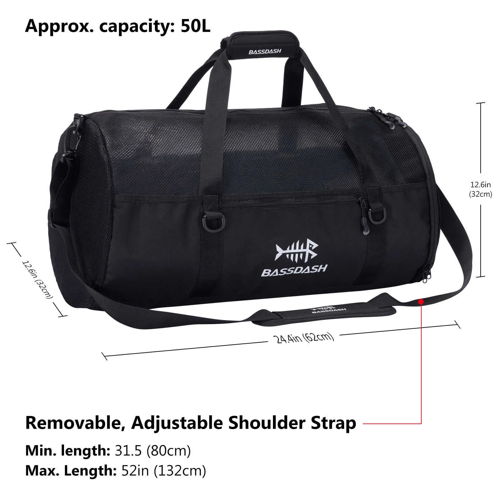 Outdoor Bags Bassdash Wader Bag Mesh Duffel With Removable Shoulder Strap  Fishing Hunting Travel Sport Gym Beach Snorkeling Package J230424 From  Us_oklahoma, $25.35