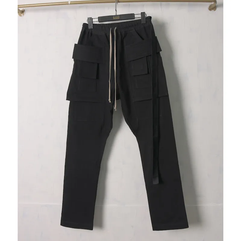 Pantaloni originali DRK Pantaloni lavorati a maglia in cotone Pantaloni lavorati a maglia a doppio giro Pantaloni larghi Pantaloni funzionali da lavoro casual per uomo