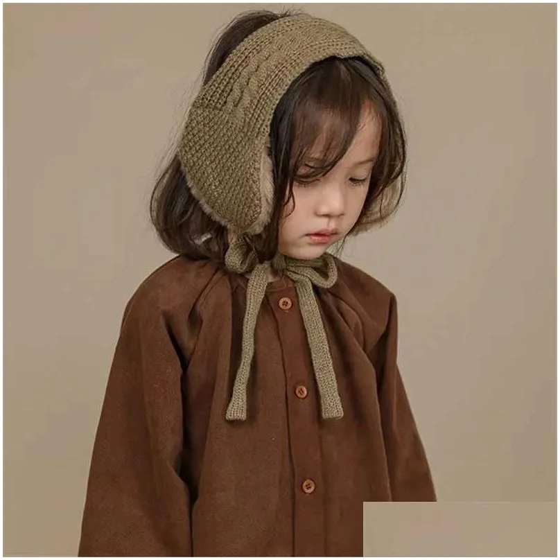 Oorwarmers Oorwarmers Stijl Schattig Oorbeschermer Voor Meisje Jongen 2023 Winter Nieuwe Mode Pluche Party Gift Dochter Zoon R231009 Drop Delivery Fashio Dhtjb