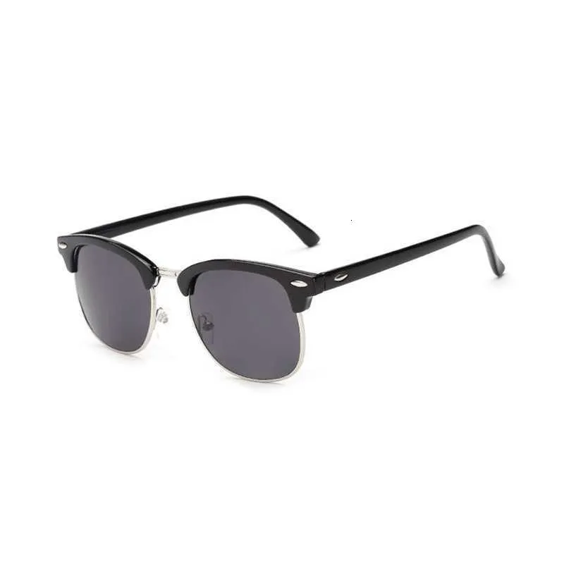 Gafas de sol de medio marco de moda Nuevas gafas de sol polarizadas semi sin montura Hombres Mujeres Diseñador de marca Gafas de sol de medio marco Gafas clásicas UV400MQNB