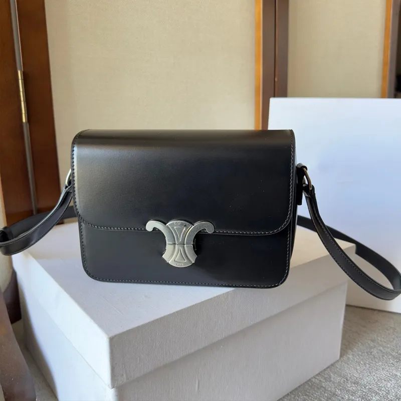 Borsa firmata nuova arrivata Borsa a tracolla tote da donna Borsa a tracolla Borsa Portafoglio Messenger TRIOMPHE Borsa da donna in vera pelle Borsa di alta qualità