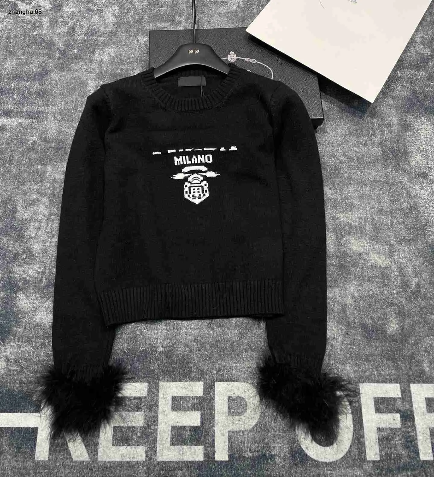 marque femmes pull tricot v tements de marque pour femmes automne tops mode lettre logo jacquard manchette fille pull chaud pull Nov25 nouveau