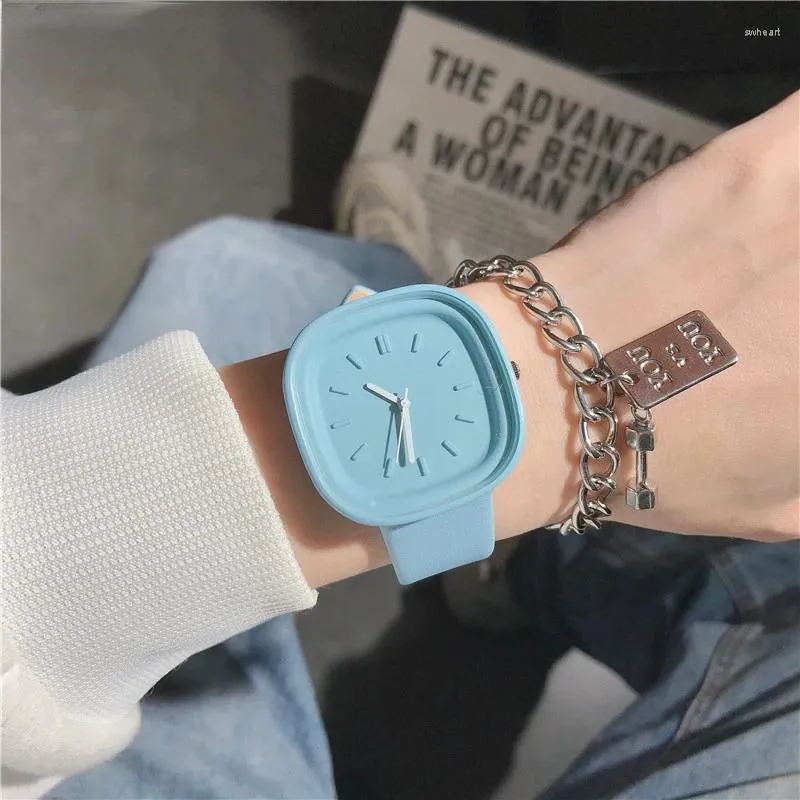 Wristwatches Fashion Watch For Women Sport Style Elegante Ladies Watches Square Minimalist Quartz Montre Femme