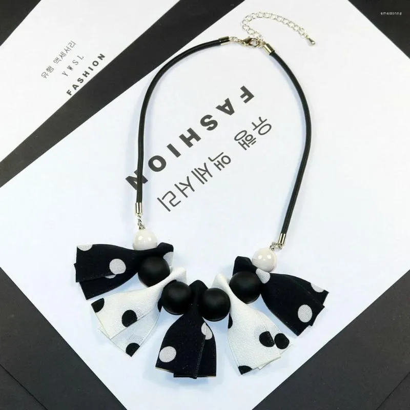 Anhänger Halsketten Lange Acryl Perlen Band Modeschmuck Für Frauen Statement Halskette Boho Einfache Trendige Accessoires Geschenke