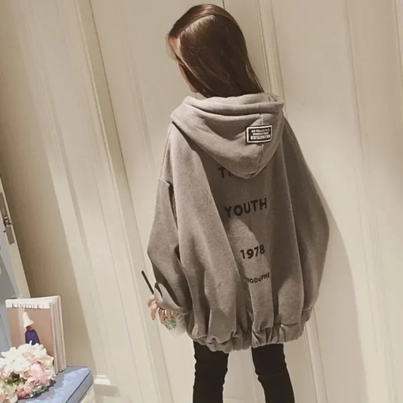 Men's Hoodies Sweatshirts for Women Long Hooded Tops Text Grey Letter Printing 2023 Winter Cold Casual Nice Color Trend Female Clothes 231124