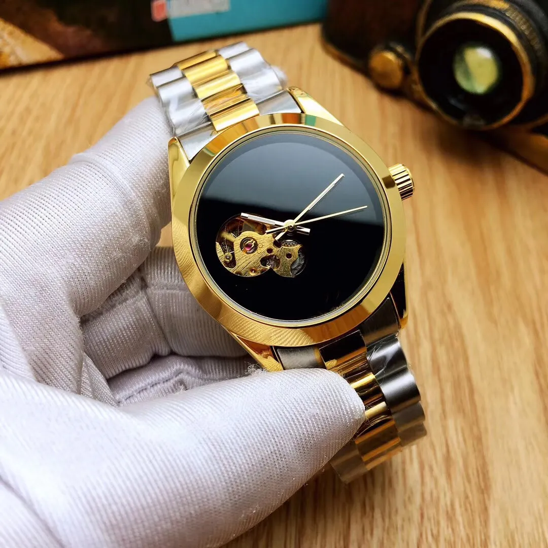 Reloj de cuarzo para hombres y mujeres de moda, 38 mm, sin superficie digital, tendencia de moda impermeable súper luminiscente de acero