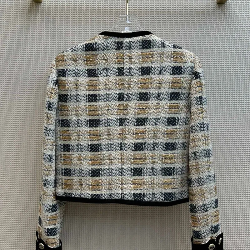 ChanneL Paris jaquetas de marca de designer feminino primavera e outono de alta qualidade de malha de manga comprida casacos cardigan