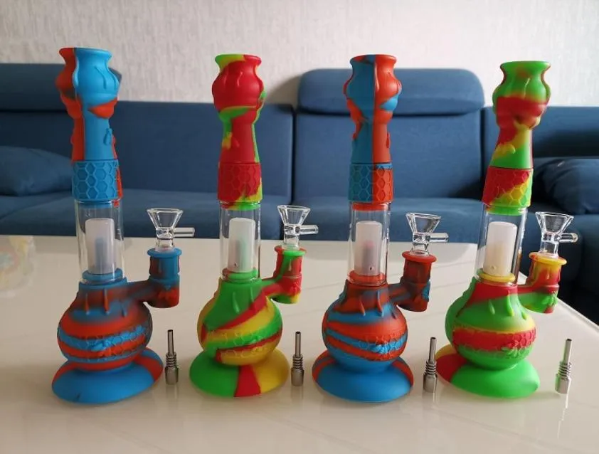 Wholesale Silicone Shisha Hookah Water Pipe With Leak Proof Percolators