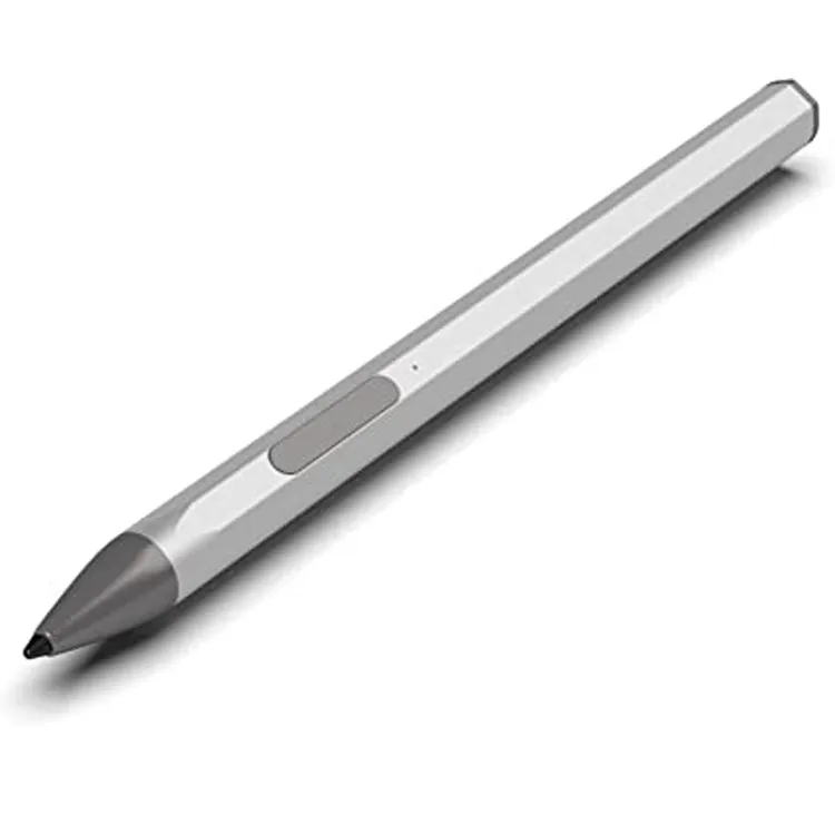 Magnet Stylus Pen for Microsoft Surface Pro 9/8/X/7/6/5/4 Surface Go Book Laptop Studio med Palm avslag 4096 Tryck Tablett Pekskärm Stylus Pencil Silver