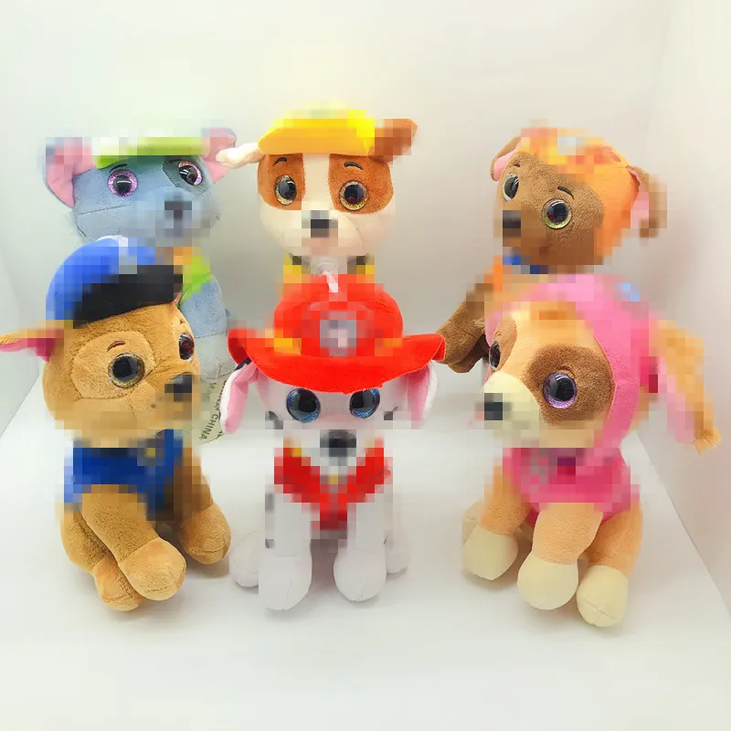 Wholesale 20cm 6 style puppy plush toys children's games Playmate corporate activities gift home decorations