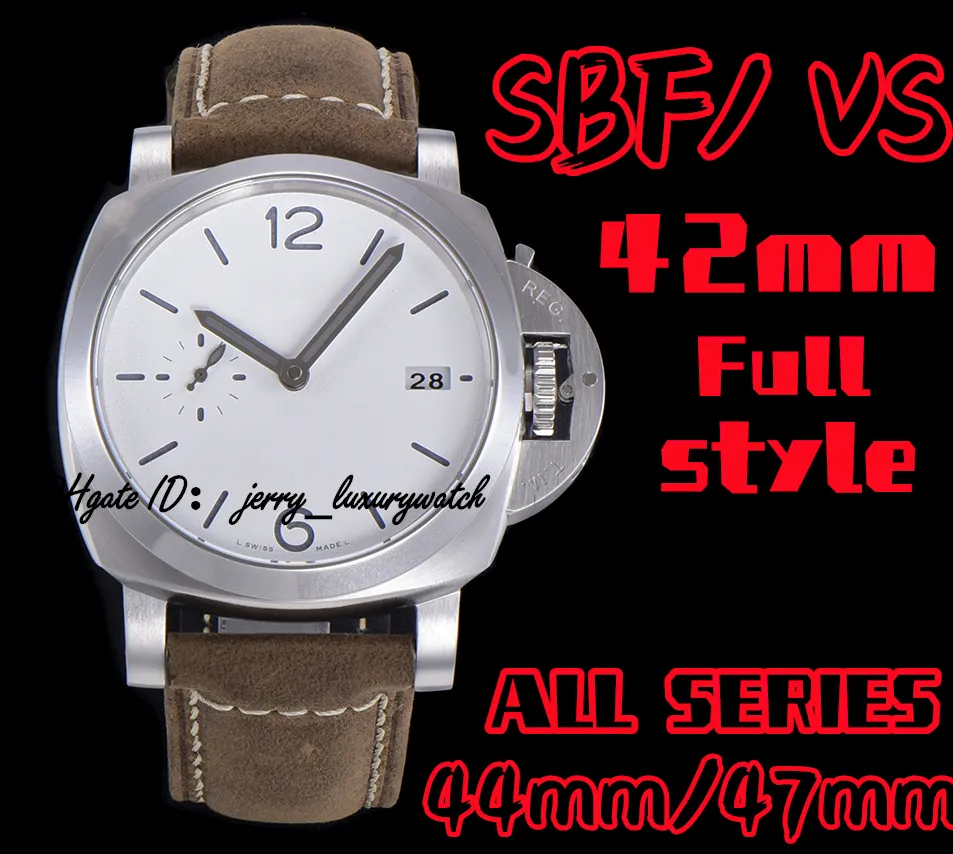 Montre homme SBF/VS Luxe Pam1394,, 42 mm toutes séries tous styles, mouvement exclusif P9010, il existe 44, 47 mm d'autres modèles, acier fin 316L