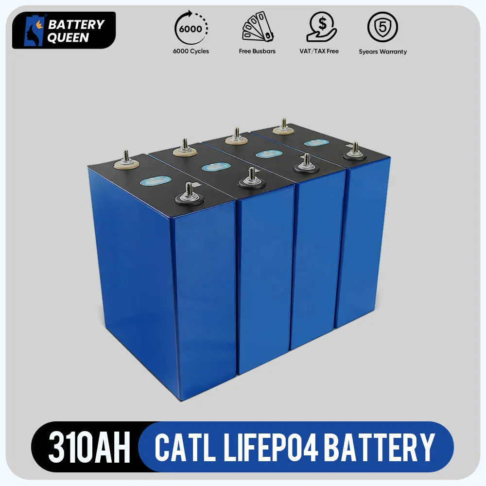 Nouveau 3.2V 310Ah Lithium Fer Phosphate Batteries Rechargeables 320AH CATL Cellule Pour DIY 12V 24V 48V Stockage D'énergie Solaire RV Bateau
