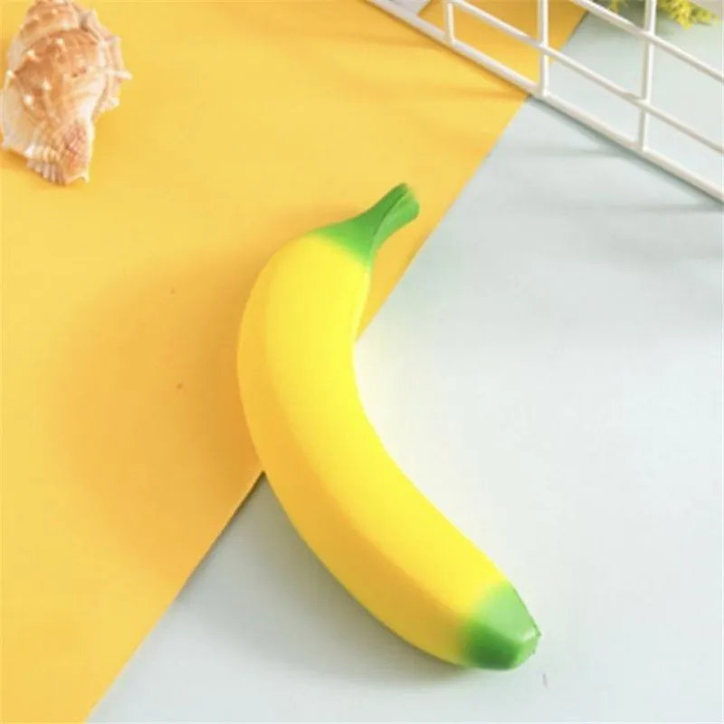 18 cm Super lent décompression Décompression Toy Simulation Fruit Banana Toys Kid Novelty ToysParty Supplies DF211