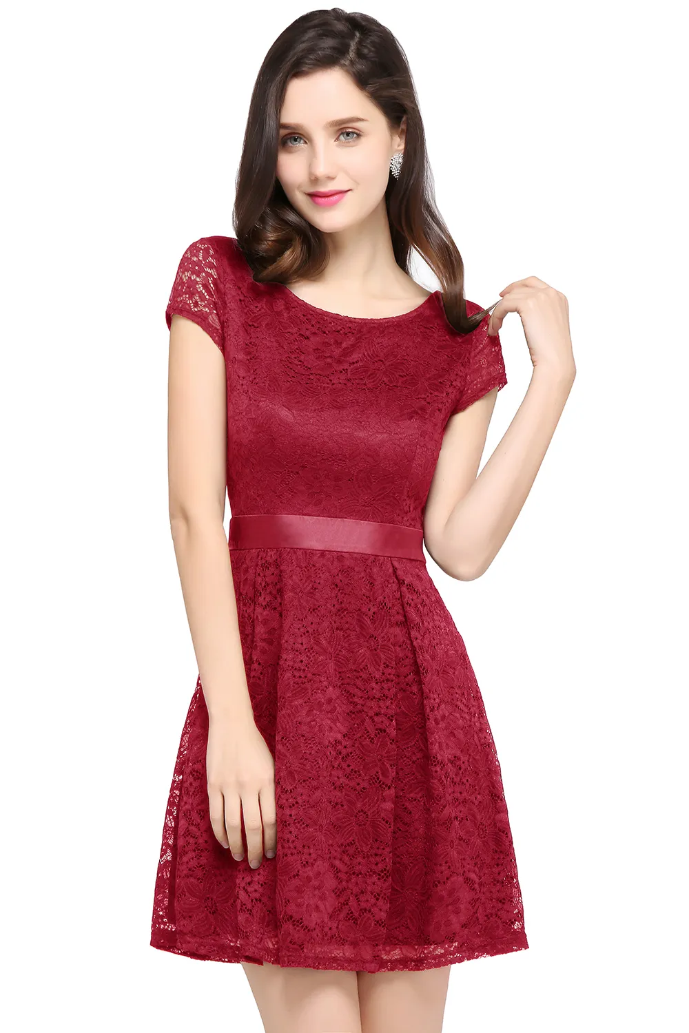 Babynice666 Floral Evening Dress With Belt V Back... From Babynice666,  $14.42 | DHgate.Com