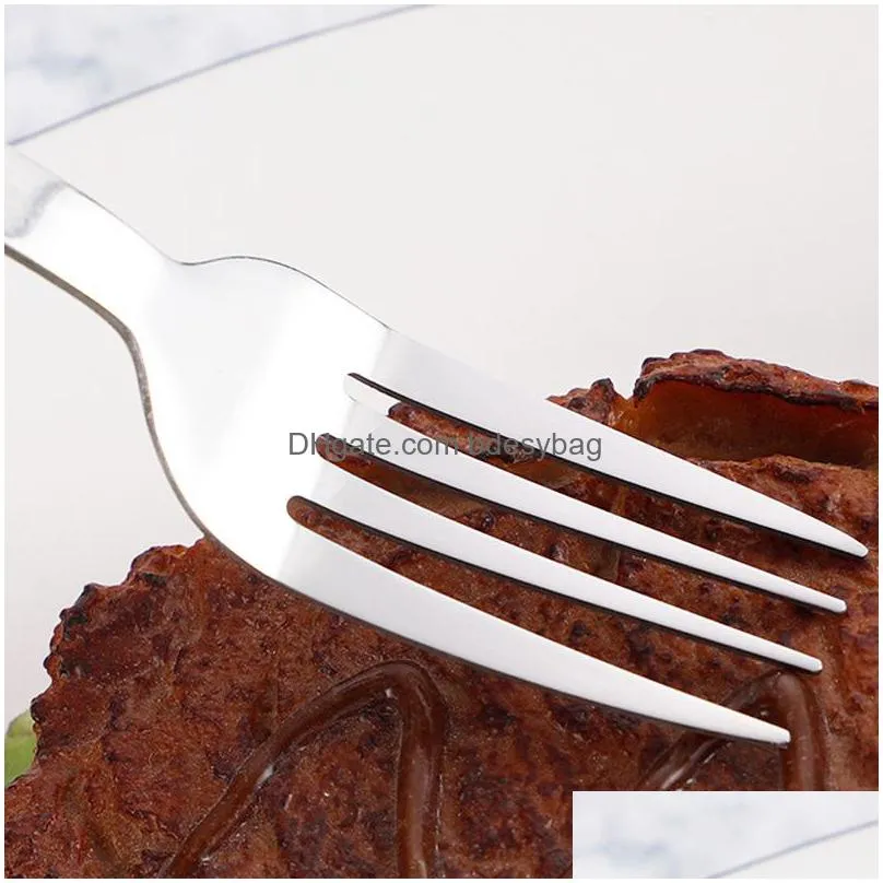 stainless steel spoon fork knife set camping tableware ultralight travel tourist outdoor cookware wholesale lx4921