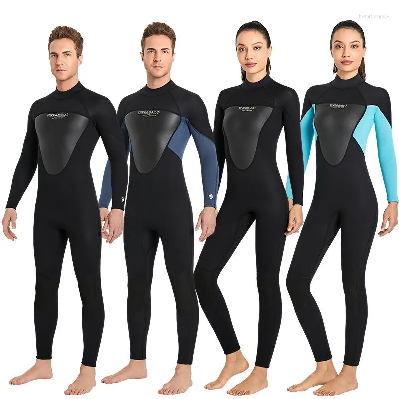 Damen-Badebekleidung CX48 Taucheranzug 3MM männlich verdickte warme weibliche einteilige Quallen Deep Surfing Winter-Badeanzug