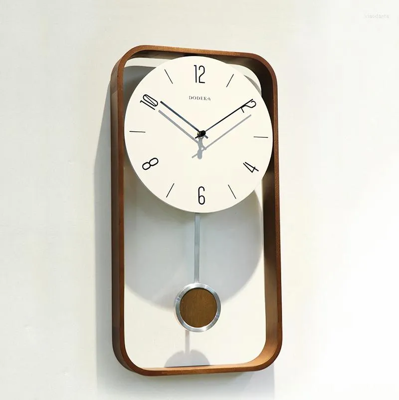 Wandklokken Wood Vintage moderne woonkamer met slinger luxe grote horloges klokontwerp thuis decor cadeau ideeën