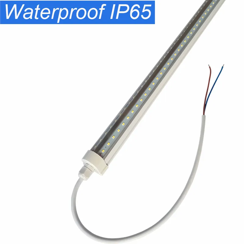 1.5M IP65 Waterproof PC Pipe LED Tube Lamp with Cable tail Shatter Resistant Advertisment Lighting 45w led tri proof light crestech