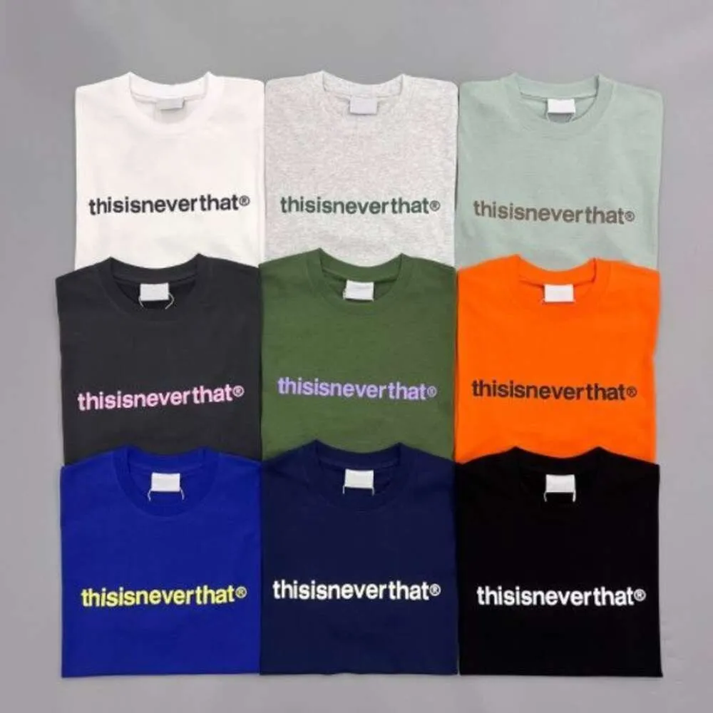 Modekleidung Designer T-Shirts T-Shirts Thisisneverthat Neue koreanische Mode Br Kurzarm T-Shirt Männer Frauen Paare Sommer Basic Lose Halbarm