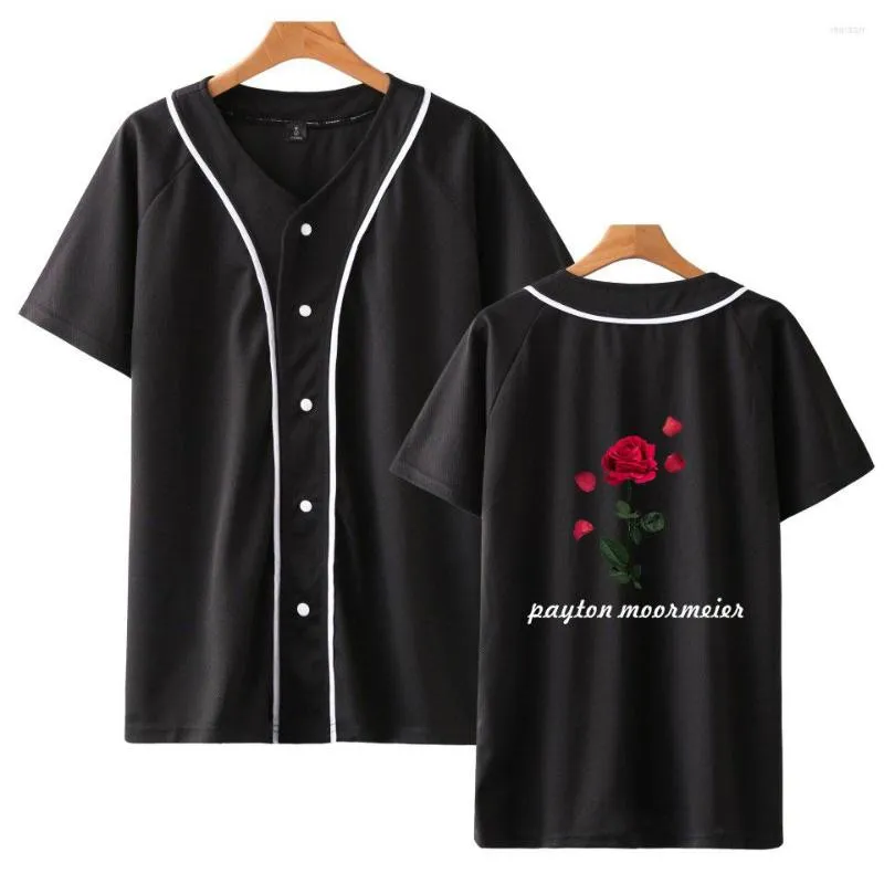 Magliette da uomo Payton Moormeier Camicia di moda Social Media Stars T-shirt a maniche corte per uomo Donna Maglietta da baseball unisex Abbigliamento di marca