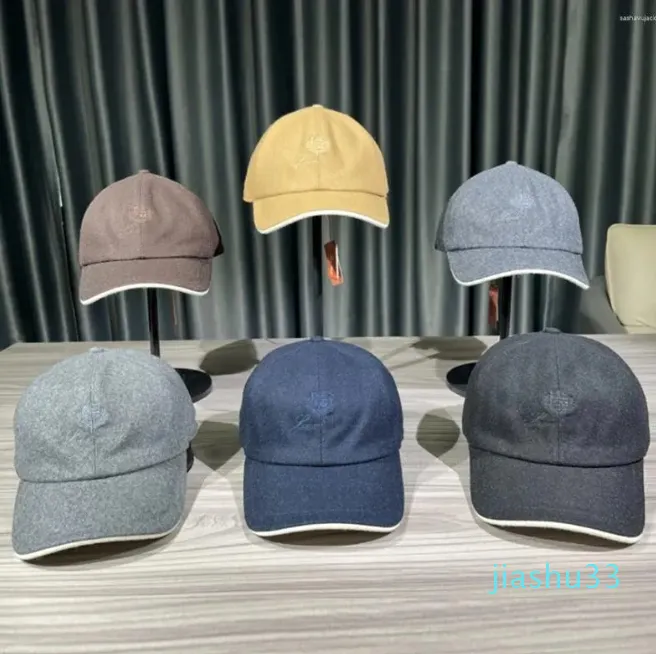 Ball Caps 2024 Baseball Fashion Hat Cap Cashmere Winter Thick Men's Casual Warm Embroidery High Quality British Peaked