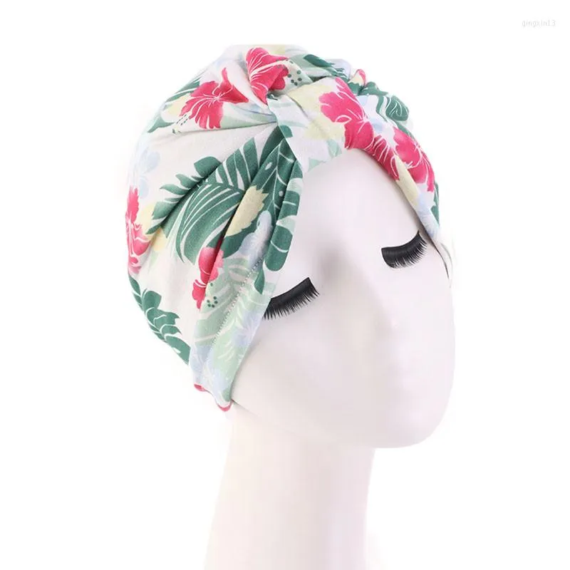 Ethnic Clothing Women Muslim Caps Inner Hijab National Style Head Scarf Turban Bonnet Boho Print Arab Headwrap Femme