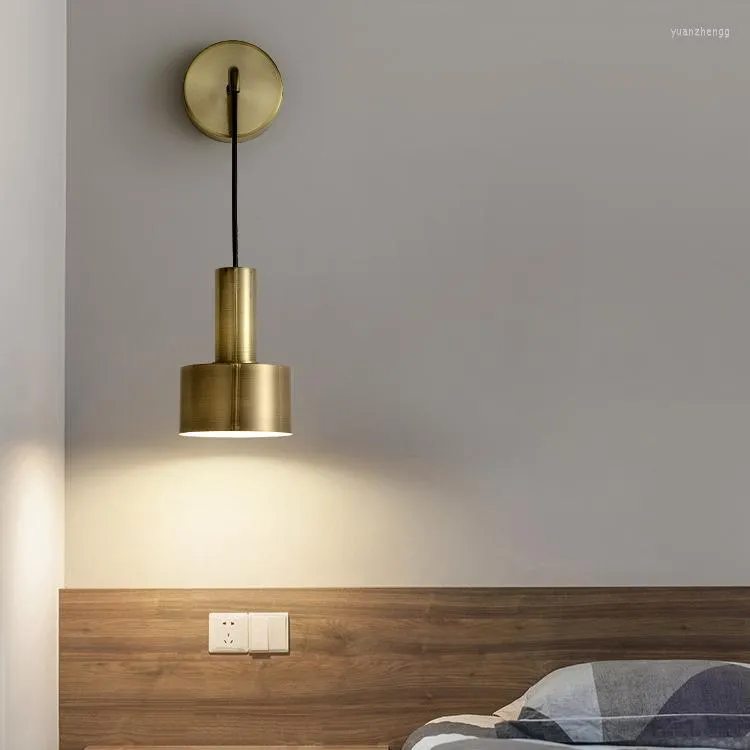 Lampy ścienne Latarn Sconces Glass Lampa Pralnia wystrój pokoju Penteadeira Camarim Applique Mural Design Design LED Switch