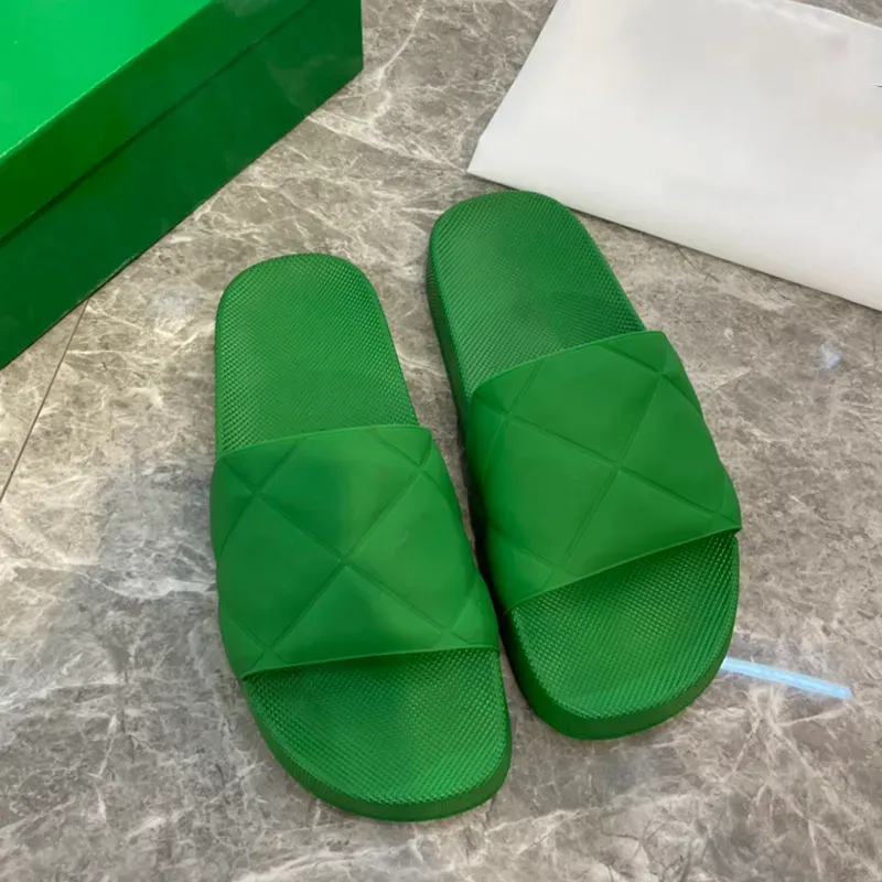2023ss tofflor dam präglade franska Intrecciato gummislides sandal herr designer sandaler gummi flip flops sommar skor Dearfoam platt mage