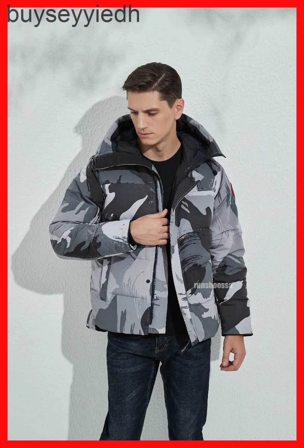 Mens white canada goose cheap jacket