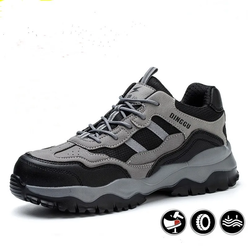 Scarpe antinfortunistiche da lavoro Punta in acciaio anti-sfondamento Costruzione a prova di foratura Sneakers leggere e traspiranti scarpe firmate Uomo Donna scarpa da trekking taglia 35-46 fabbrica n. 793