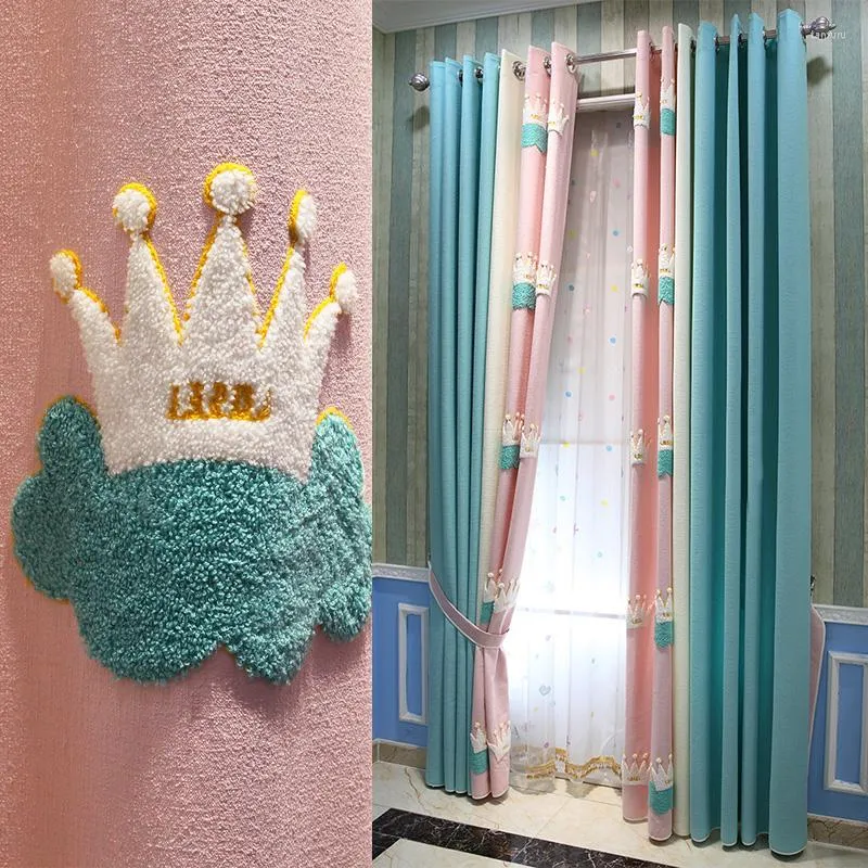 Curtain Custom Small Fresh Korean Princess Wind Bedroom Girl Heart Simple Modern Children's Room Window Finished Shade