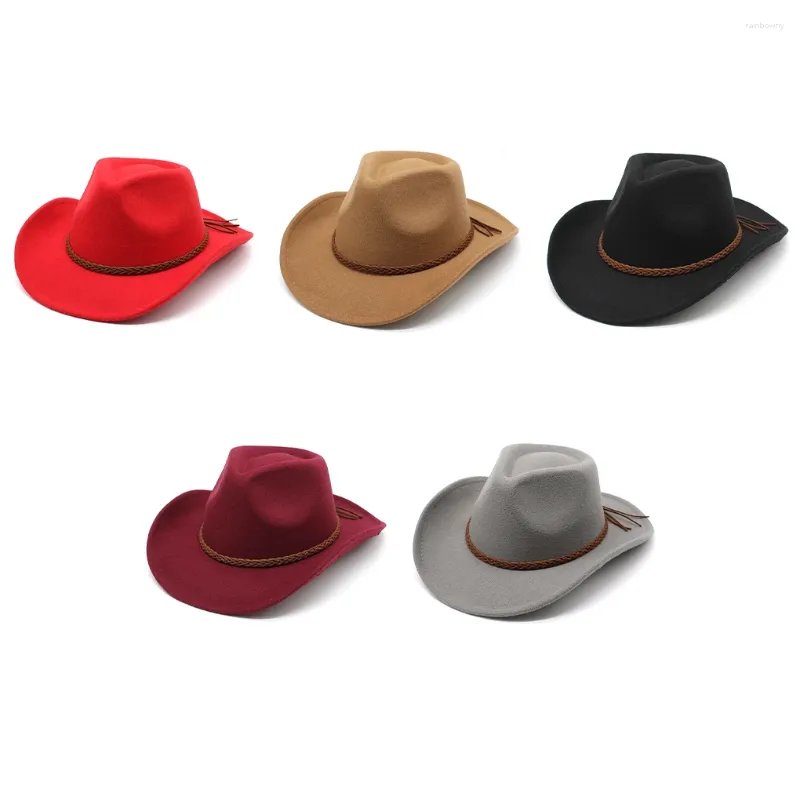 Boinas chapéus de cowboy macio e confortável bonés masculinos tiras trançadas leveza multifuncional boné ao ar livre presentes de aniversário de natal