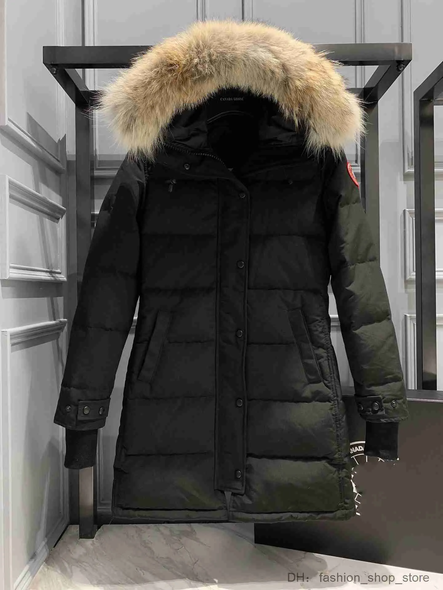 Zavetti Canada Womens Mid Length Down Parka Puffer Jacket