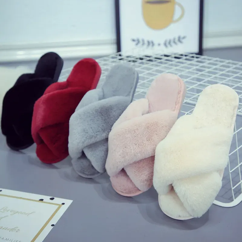 Pantuflas mullidas y peludas para mujer, pantuflas de casa de espuma viscoelástica suave, peludas, cálidas, acogedoras, con punta abierta, zapatos mullidos para el hogar, cómodas, para interiores y exteriores, transpirables