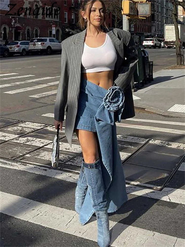 Denim skirt hotsell clubbing outfit