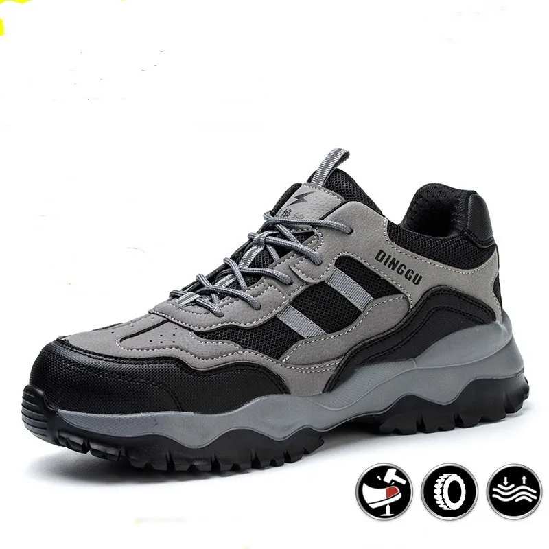 Work Safety Shoes men and women Lightweight Breathable man Comfortable Steel Toe desinger shoes Anti-smashing Proof Construction Sne hiking shoe factory item 793