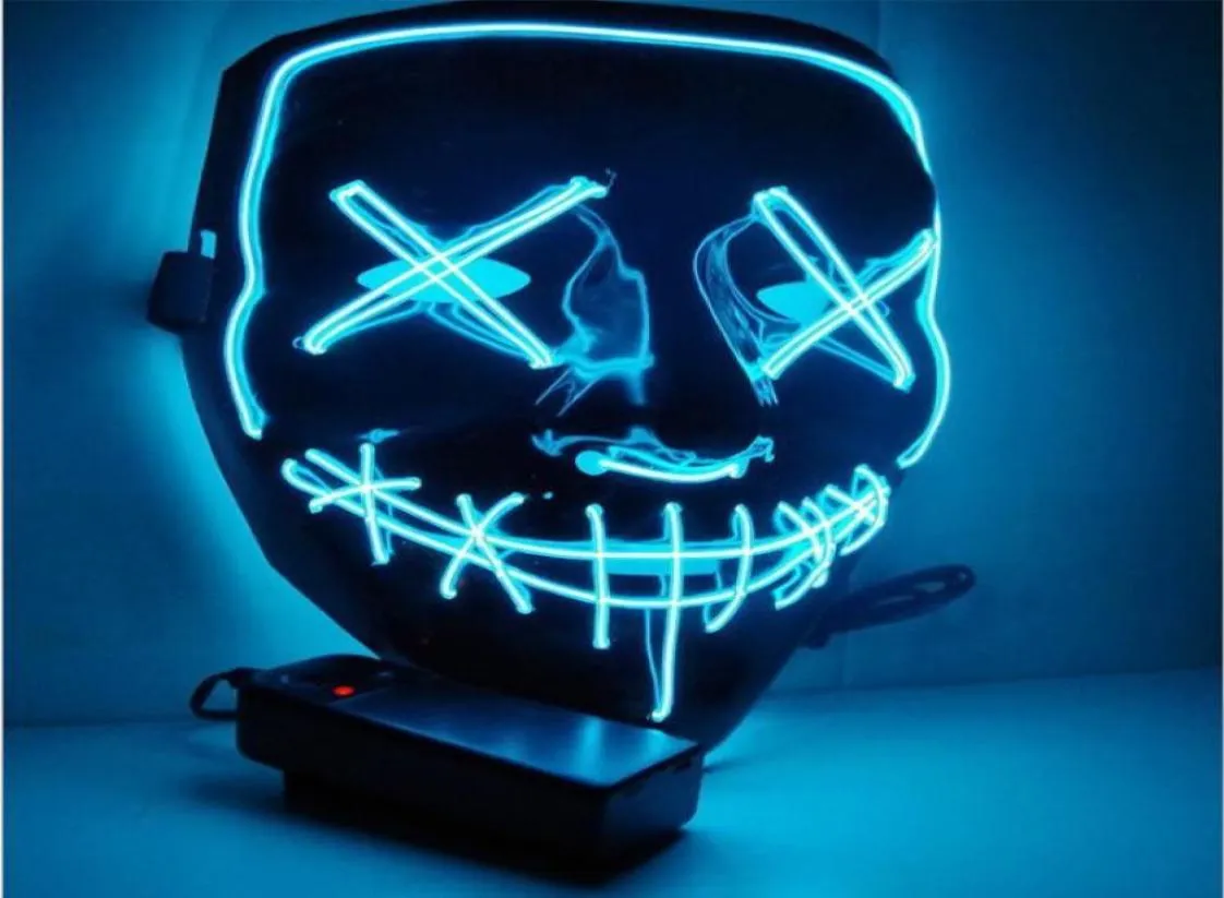 Maschera divertente di Halloween LED illumina l'anno elettorale dell'epurazione Grande festival Forniture per costumi cosplay Maschere per feste9860409